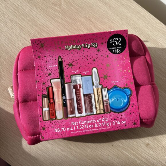 Sephora Other - Sephora Favorites Lip Value Set Holiday 2025 10 Pc Bag Kit LIMITED EDITION NEW